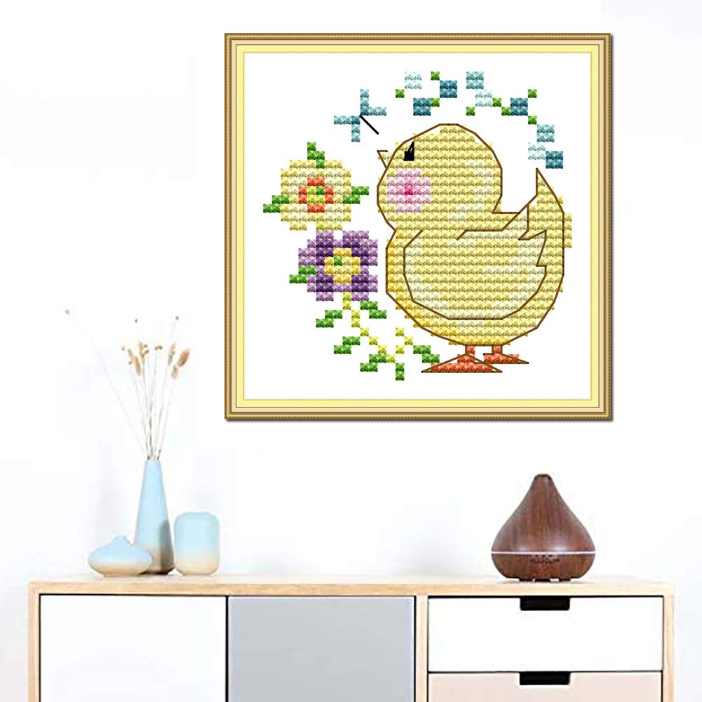 Amazon | OWN4B クロスステッチ刺繍キット図案印刷、11ct かわいい